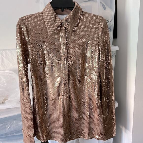 NWT $390 C/MEO COLLECTIVE Australia SET AFTER DARK SHIRT & CAMI US XS - Picture 8 of 12